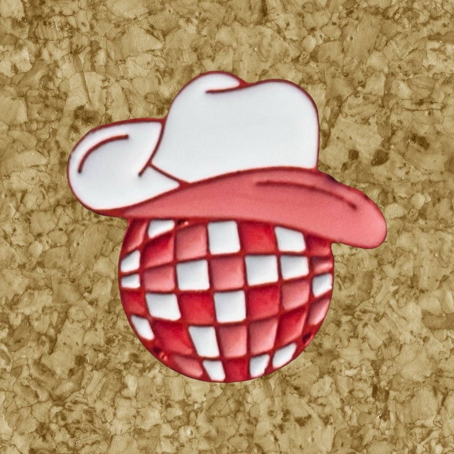 Disco Cowboy Hat Enamel Pin