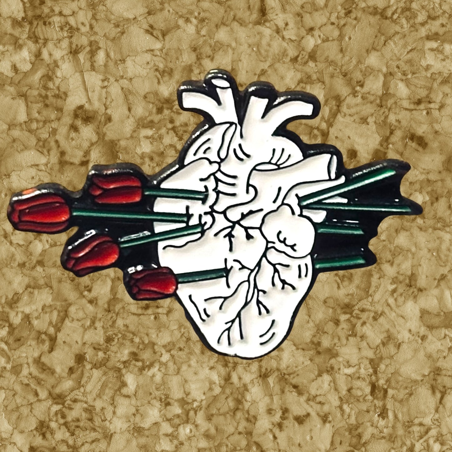 Anatomical Heart Enamel Pins