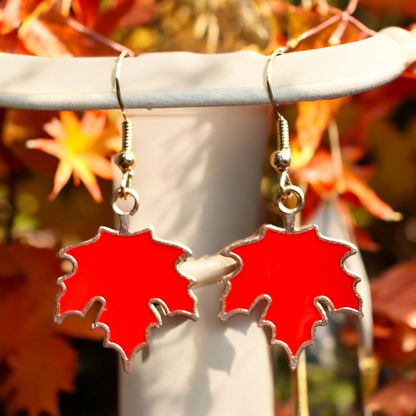 Maple Leaf Dangle Earrings