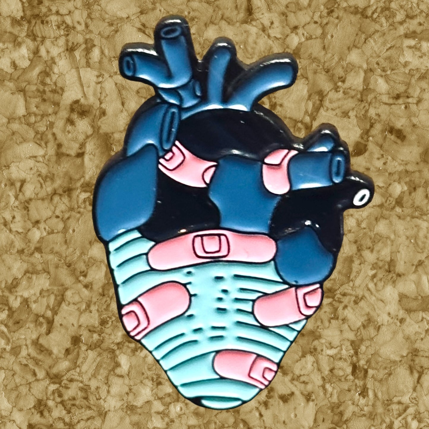 Anatomical Heart Enamel Pins