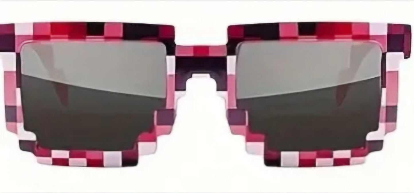 Retro Pixel Video Game Style Sunglasses