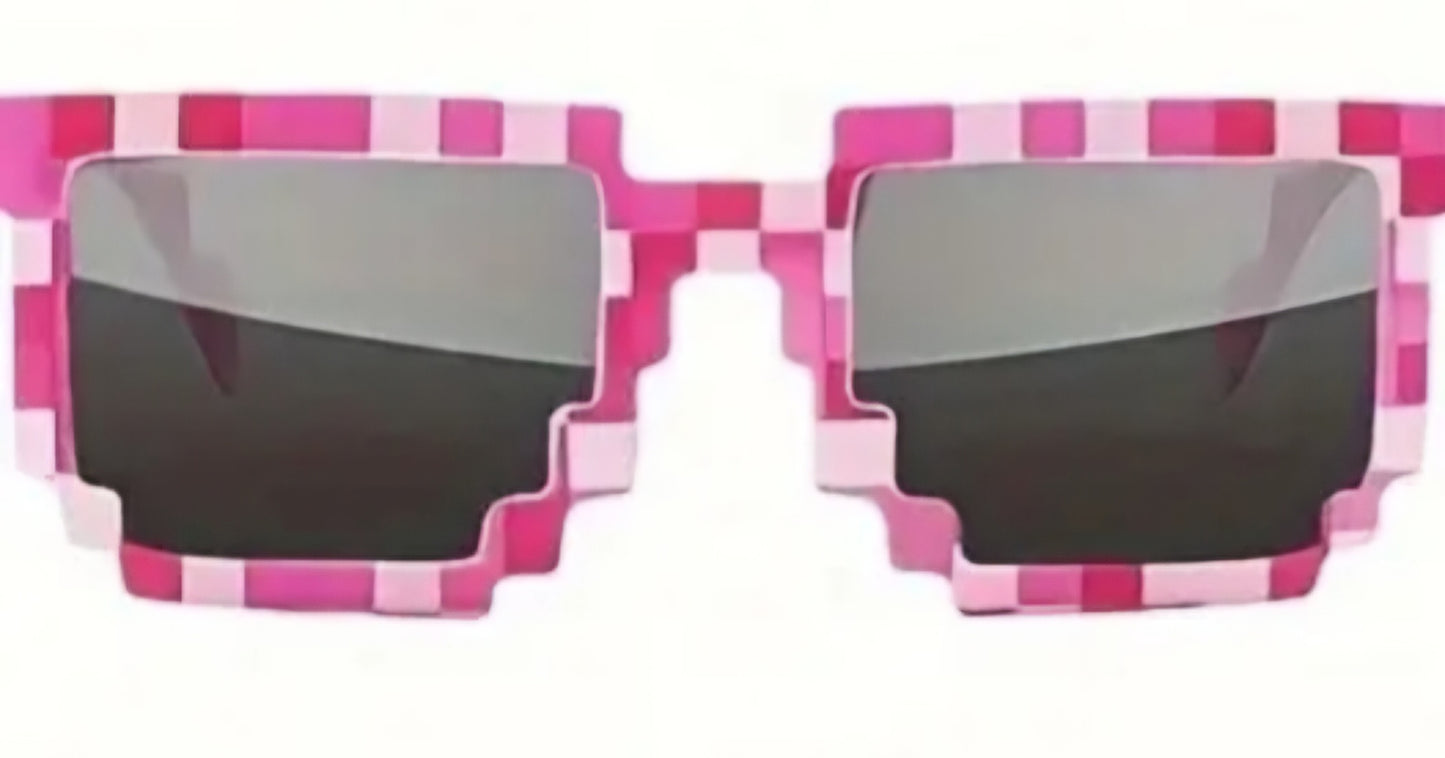 Retro Pixel Video Game Style Sunglasses