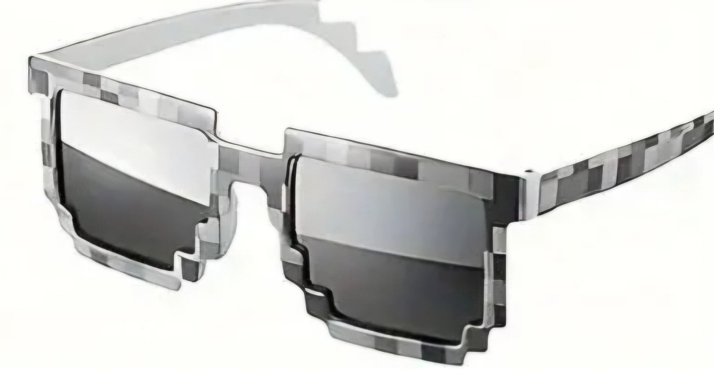 Retro Pixel Video Game Style Sunglasses