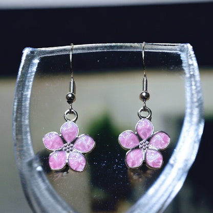 Sakura Flower Charm Dangle Earrings