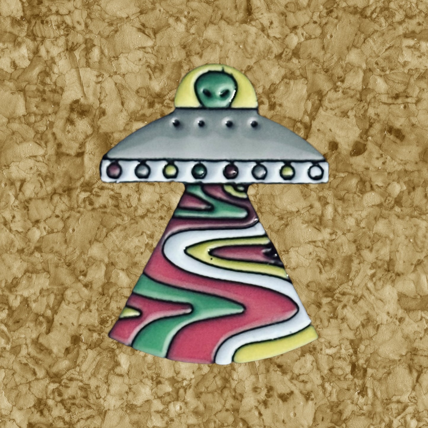 UFO Enamel Pin