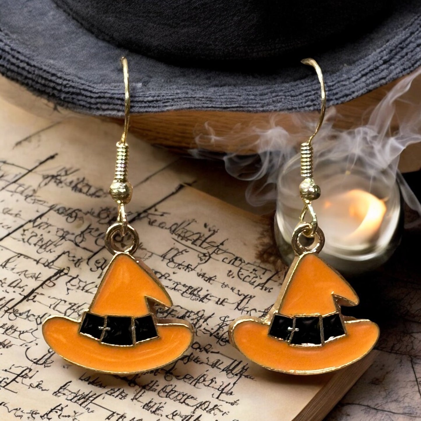 Witch’s Hat Dangle Earrings