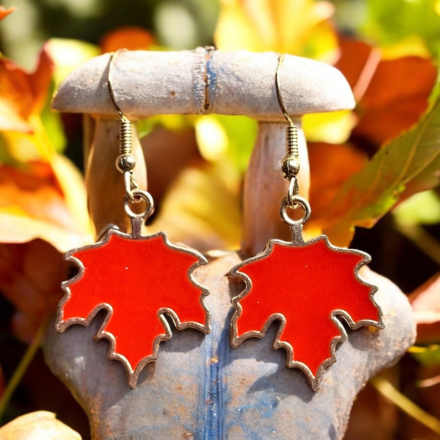 Maple Leaf Dangle Earrings