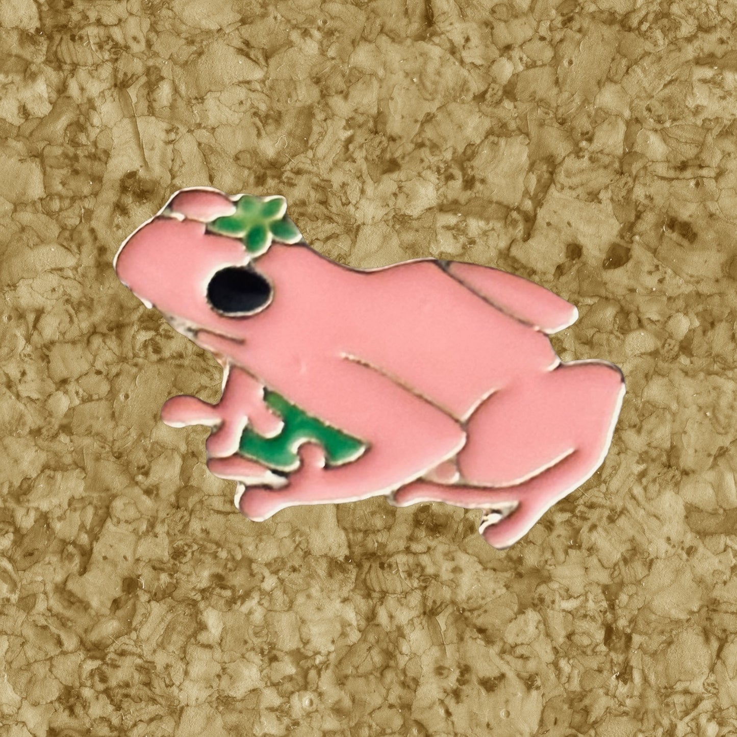 Pink Frog Enamel Pin