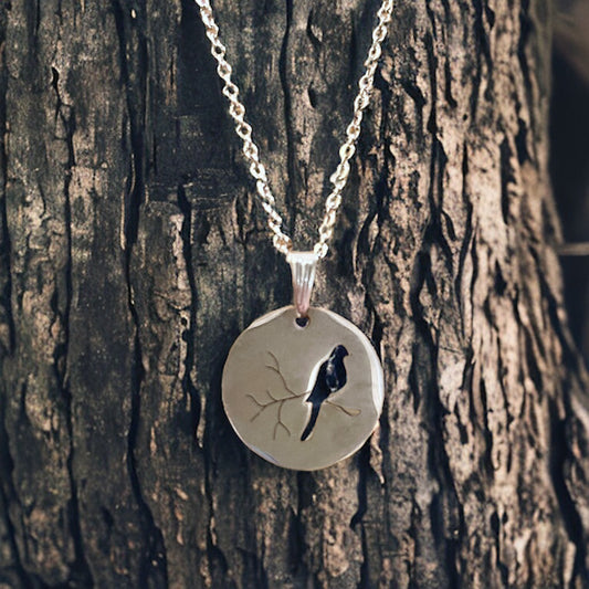 Bird Cut Out Charm Necklace