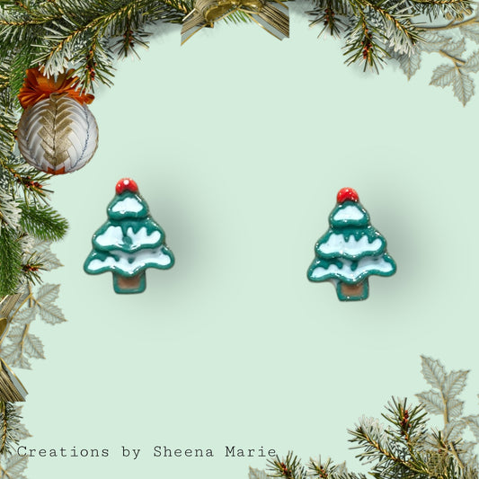 Christmas Tree Stud Earrings