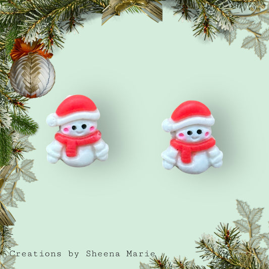 Snowman Stud Earrings