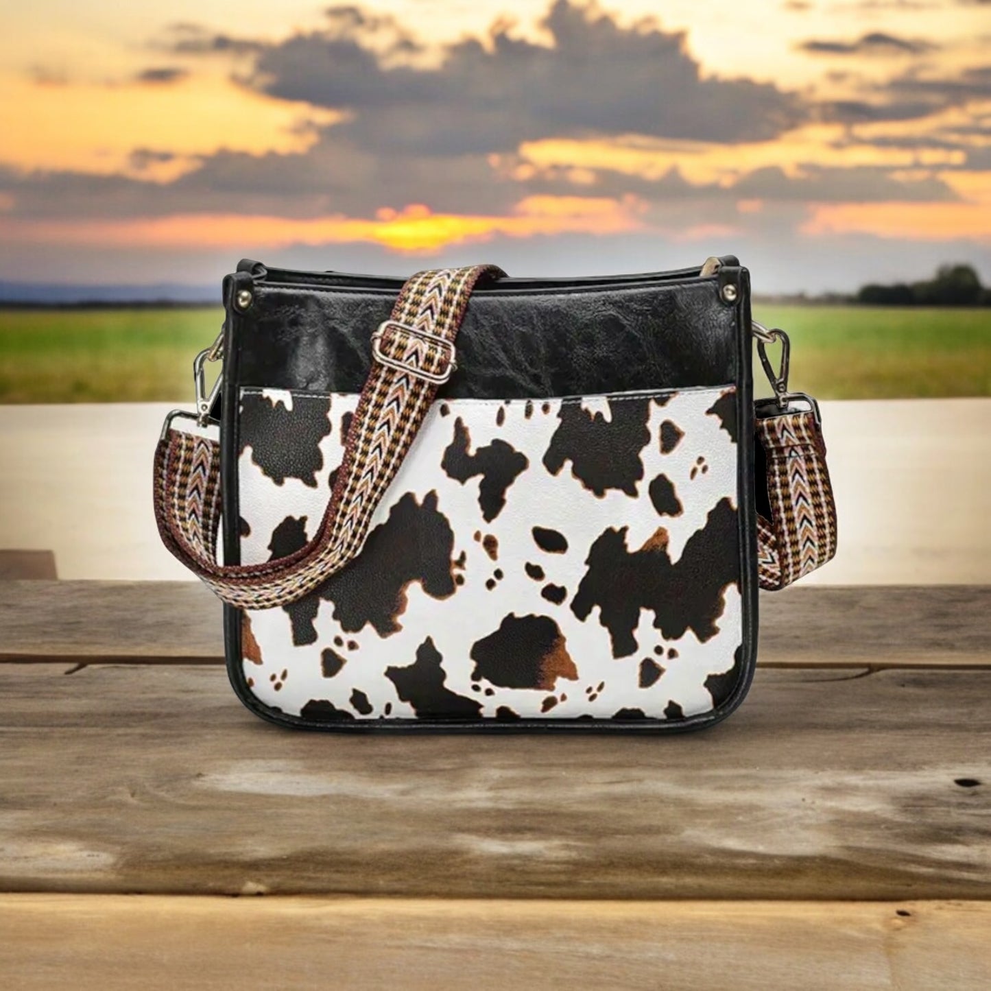 Cow Print Crossbody Bag