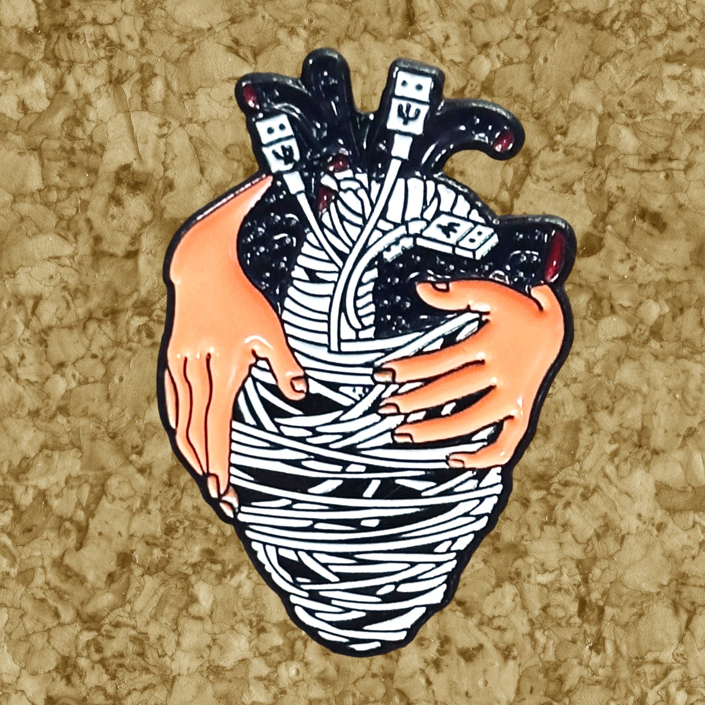 Anatomical Heart Enamel Pins