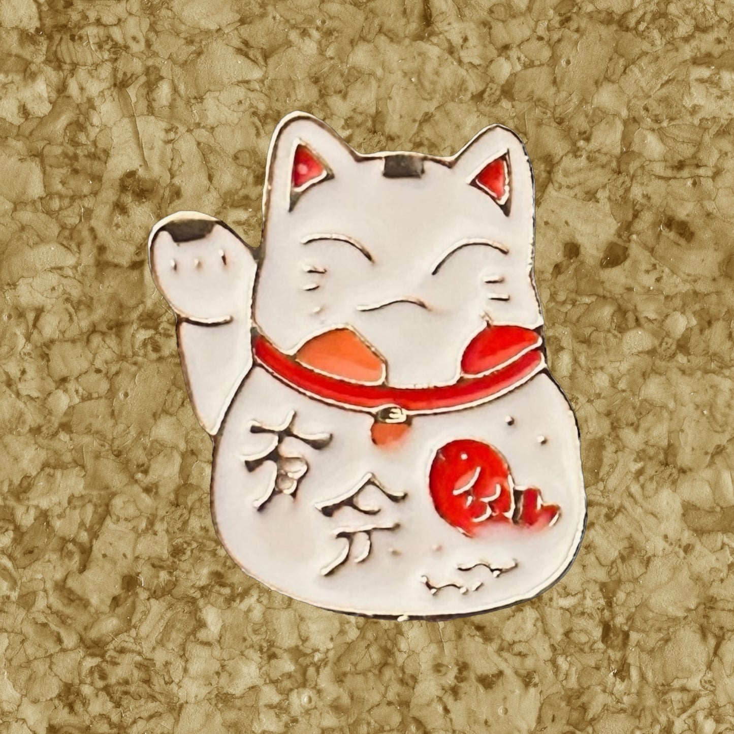 Lucky Cat Enamel Pin