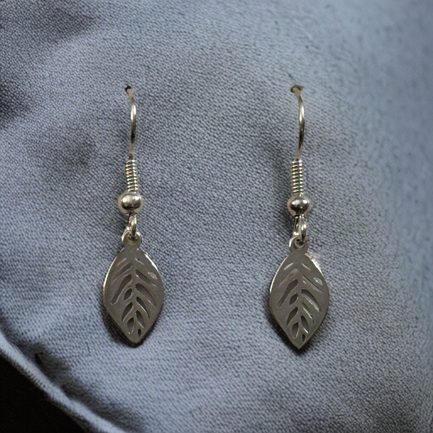 Leaf Charm Dangle Earrings