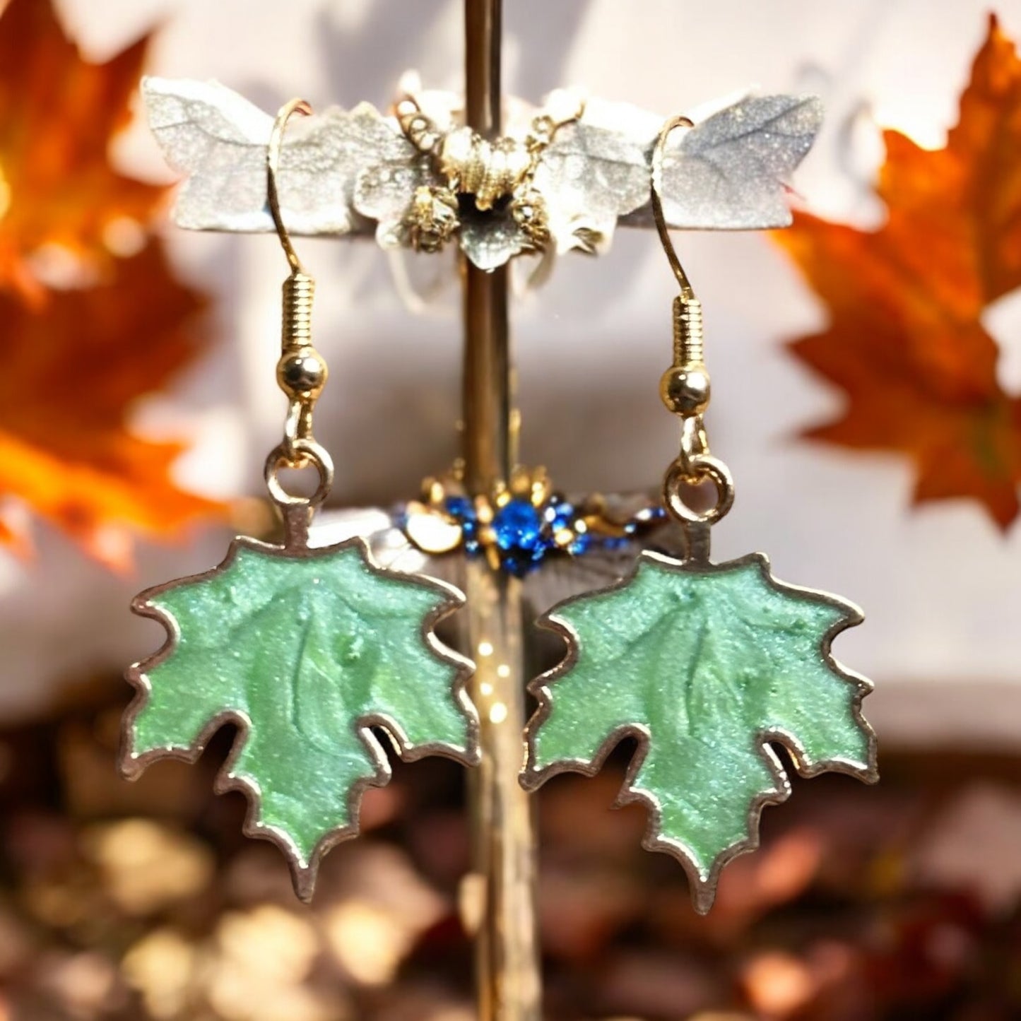 Maple Leaf Dangle Earrings