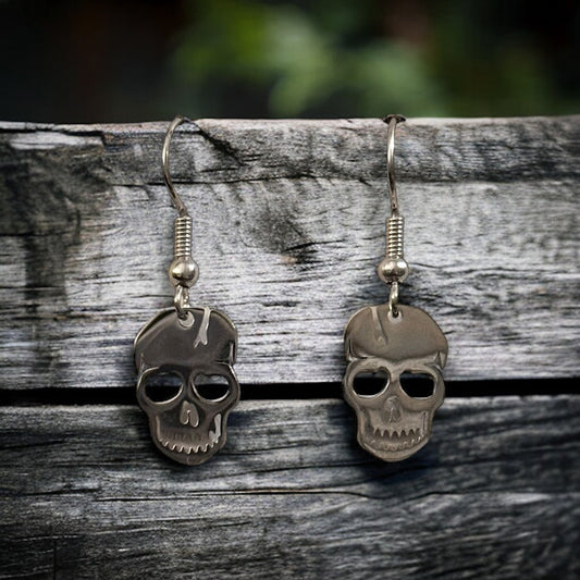 Skull Charm Dangle Earrings