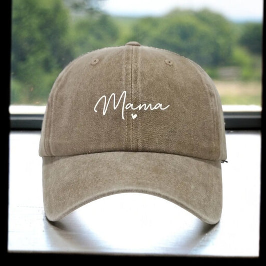 Mama Printed Adjustable Baseball Cap