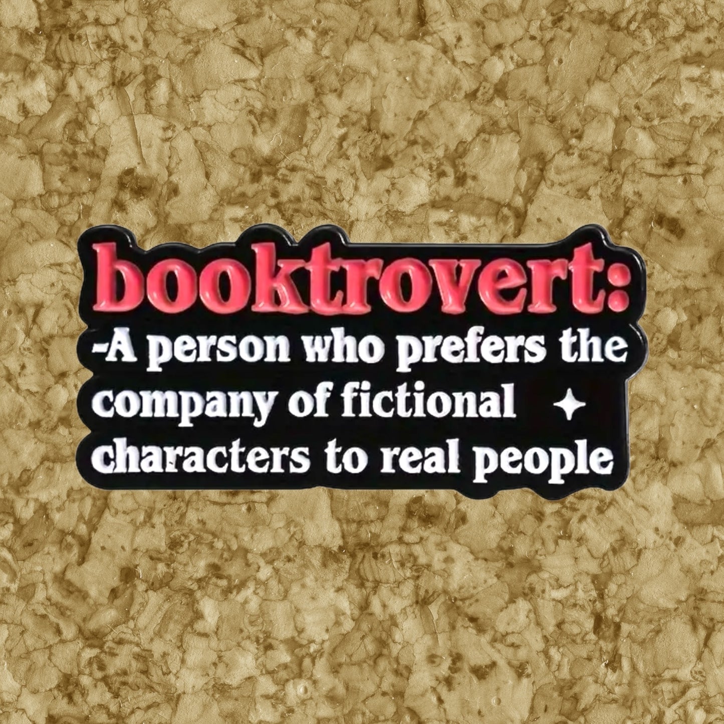 Booktrovert Enamel Pins