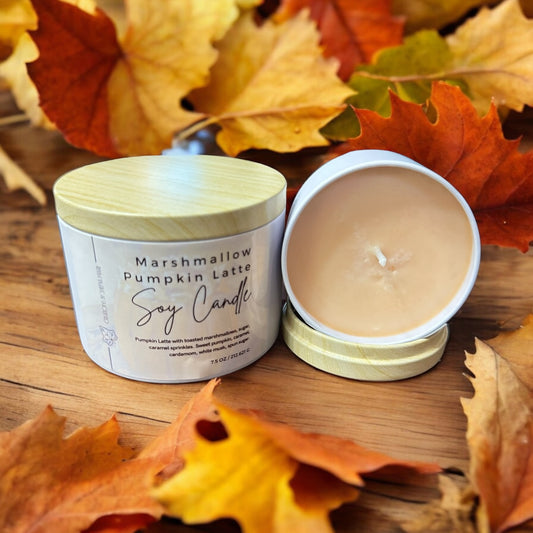 Marshmallow Pumpkin Latte Soy Candle