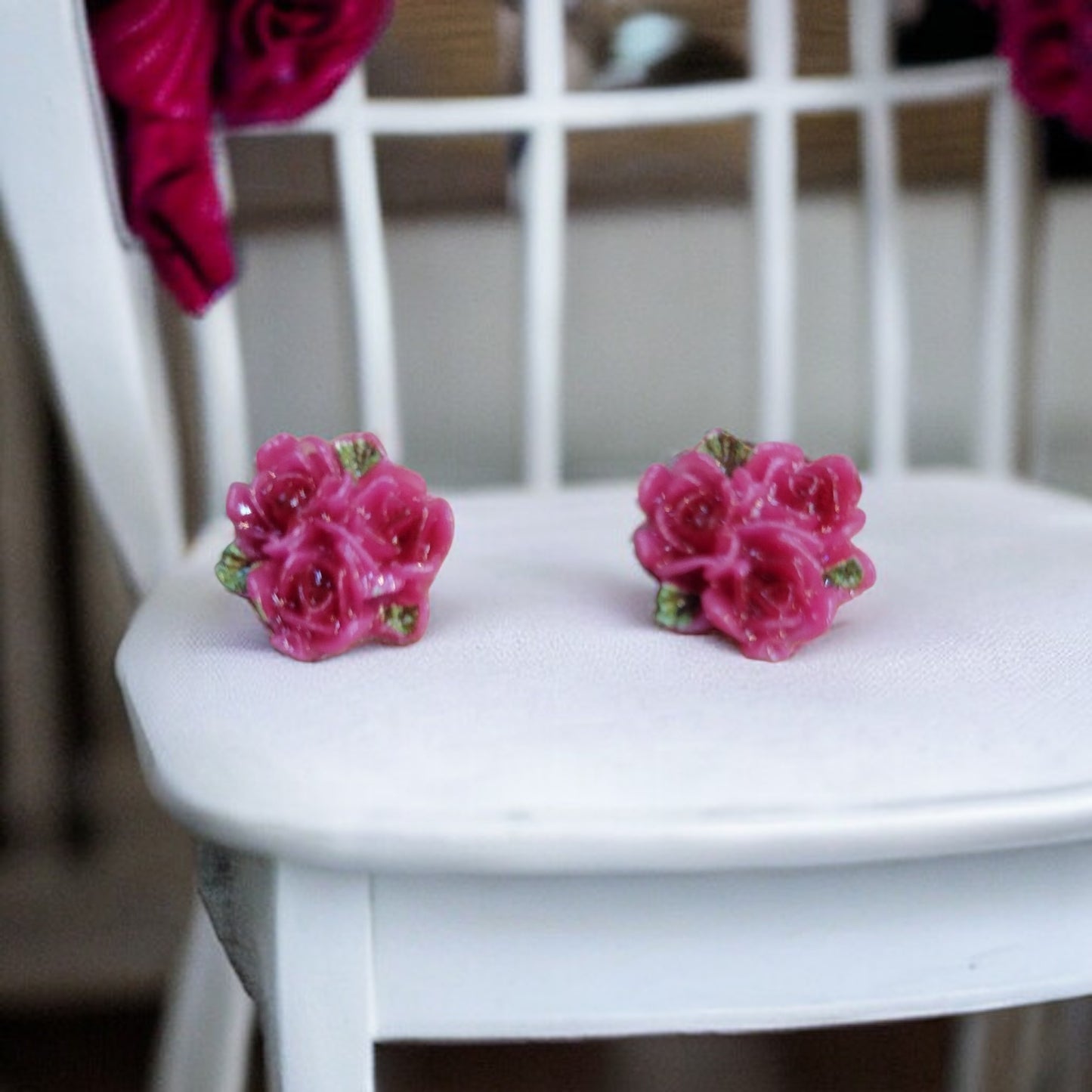 Bouquet of Roses Earrings