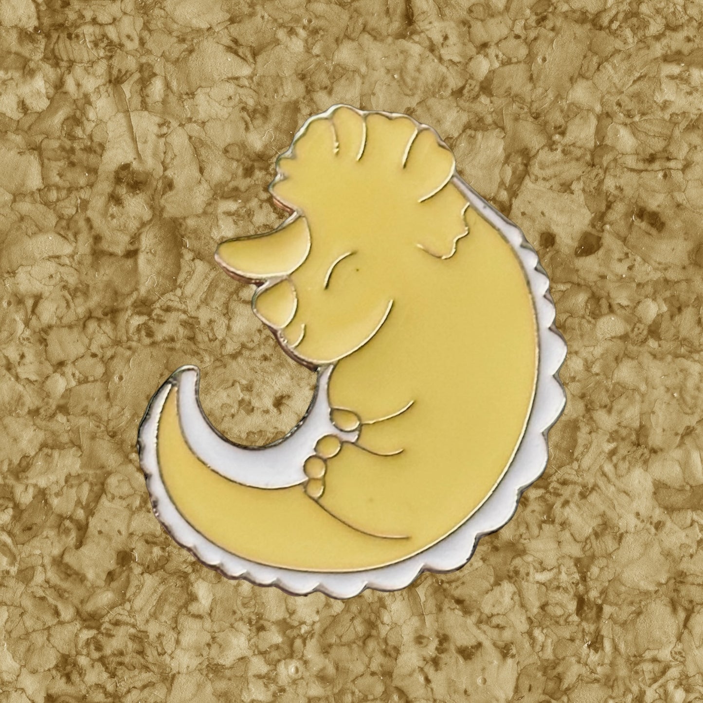 Triceratops Enamel Pin