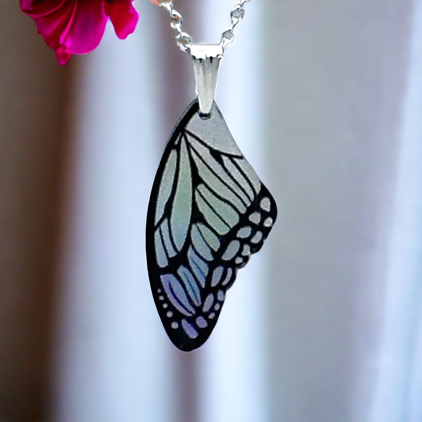 Butterfly Wing Pendant Necklace