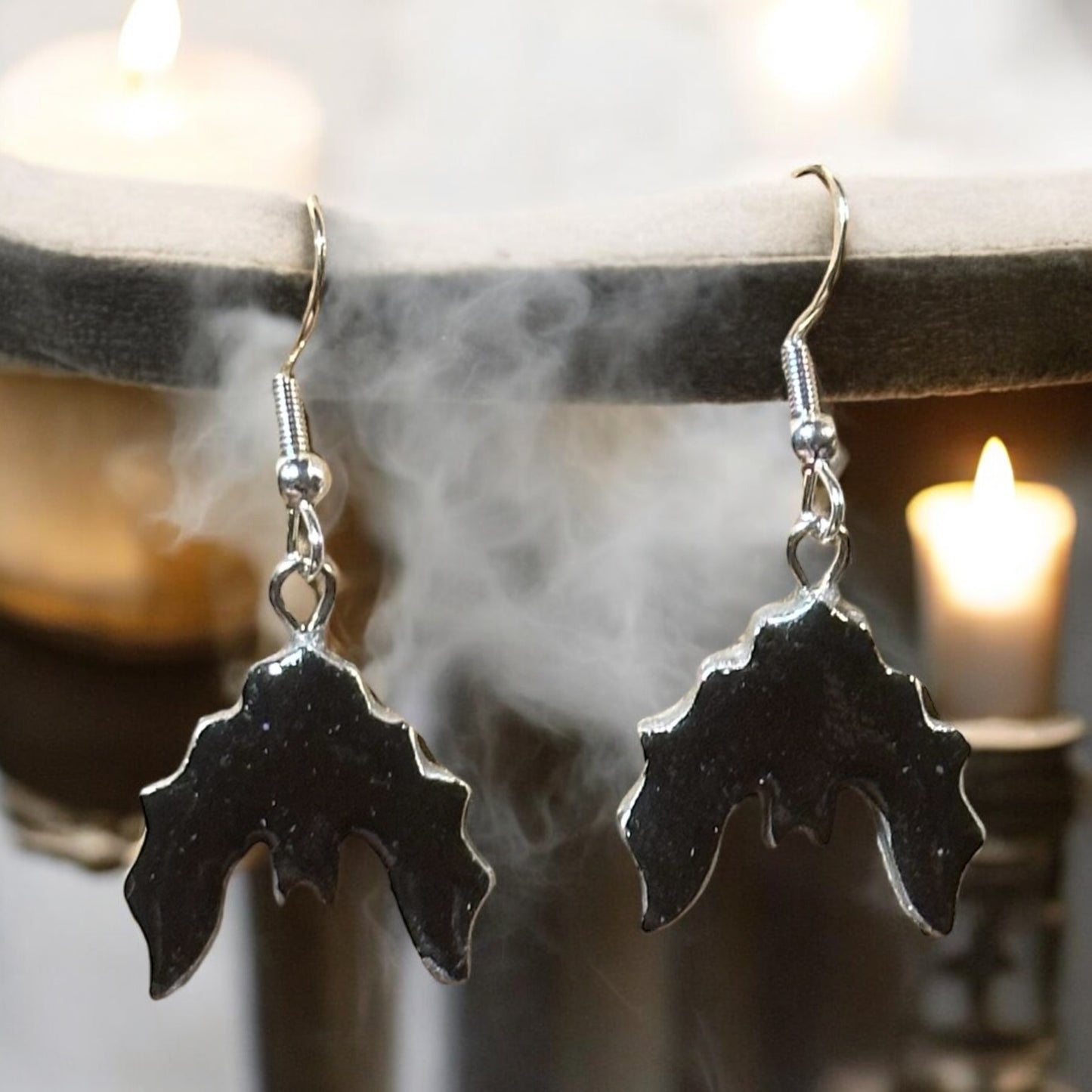 Clay Bat Dangle Earrings - by CBSM