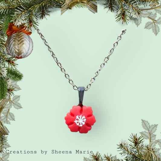 Christmas Flower Necklace