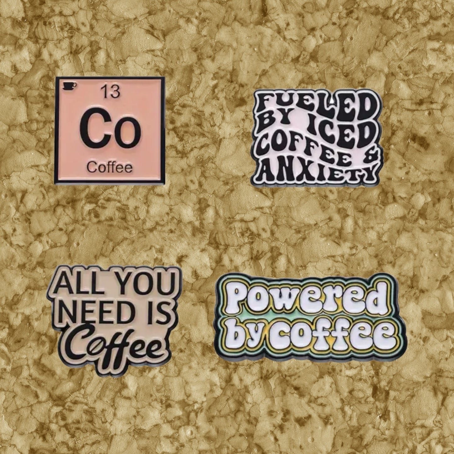 Coffee Enamel Pins