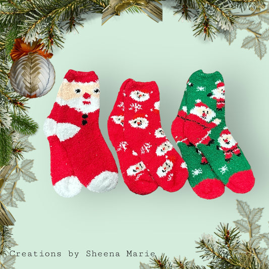 Women’s Comfy Plush Christmas Socks