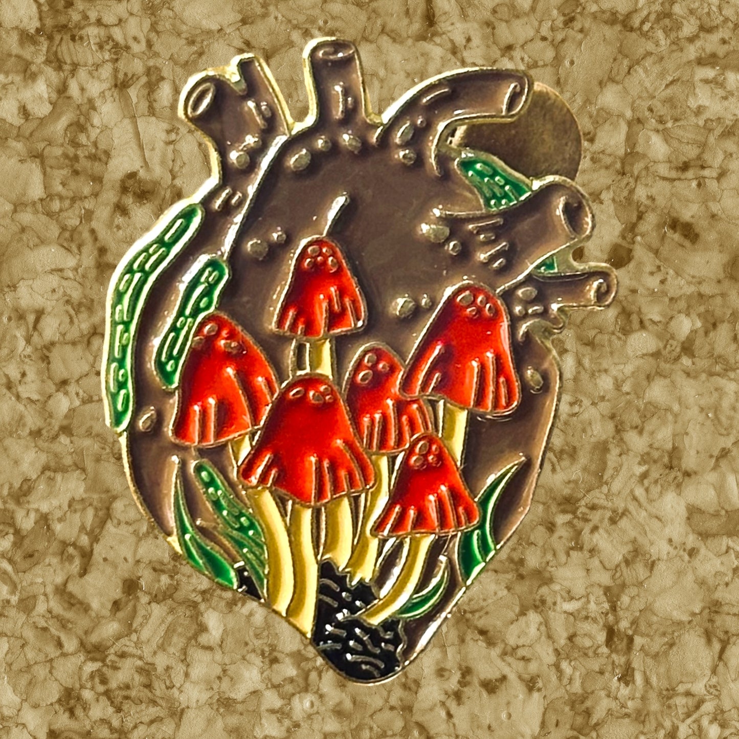 Anatomical Heart Enamel Pins