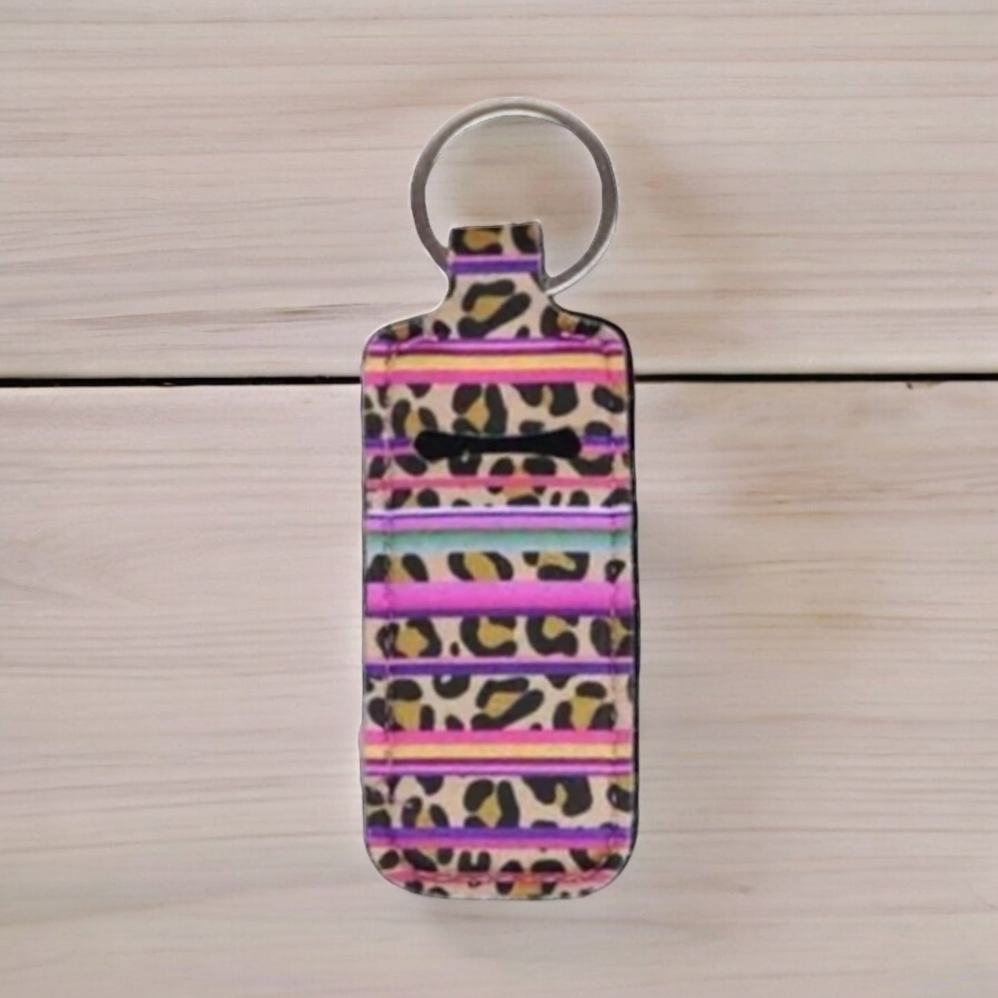 Boho Neoprene Lip Balm Holder Keychain