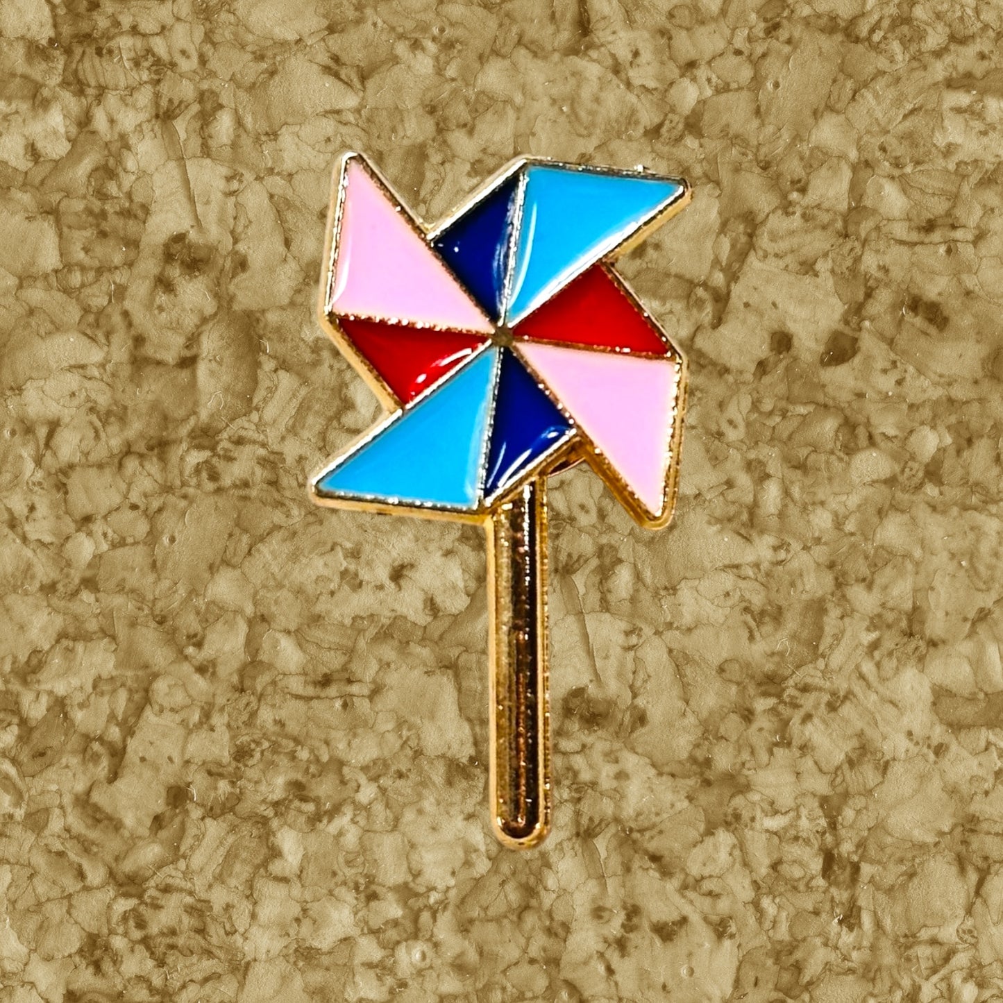 Pinwheel Enamel Pin