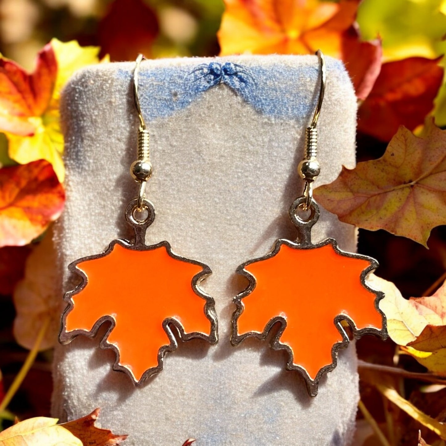 Maple Leaf Dangle Earrings