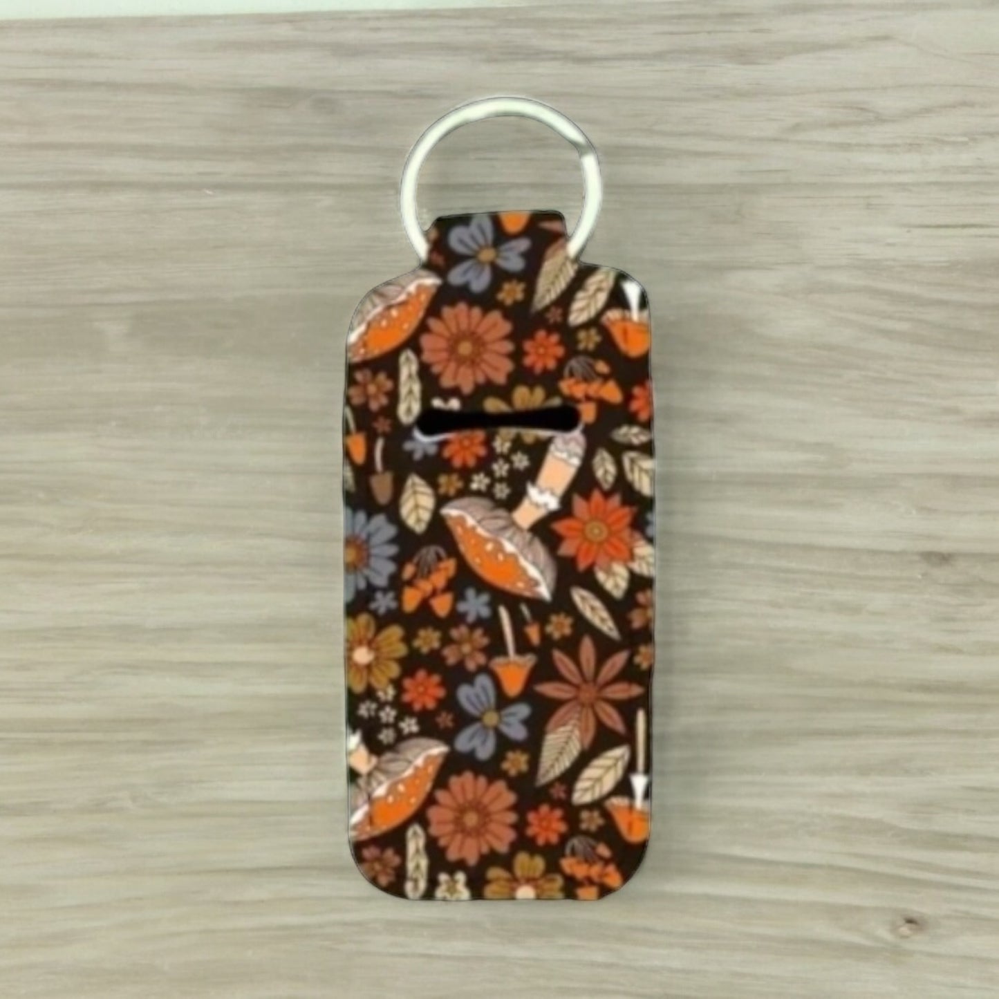 Whimsical Neoprene Lip Balm Holder Keychain