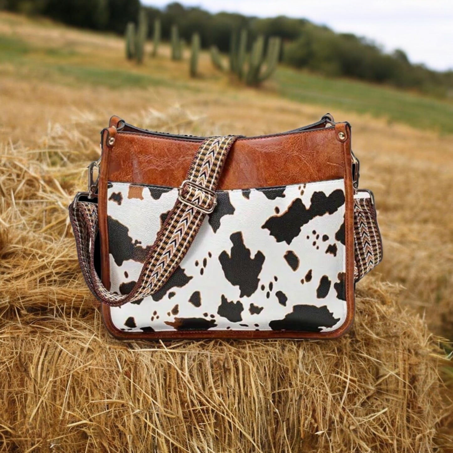 Cow Print Crossbody Bag