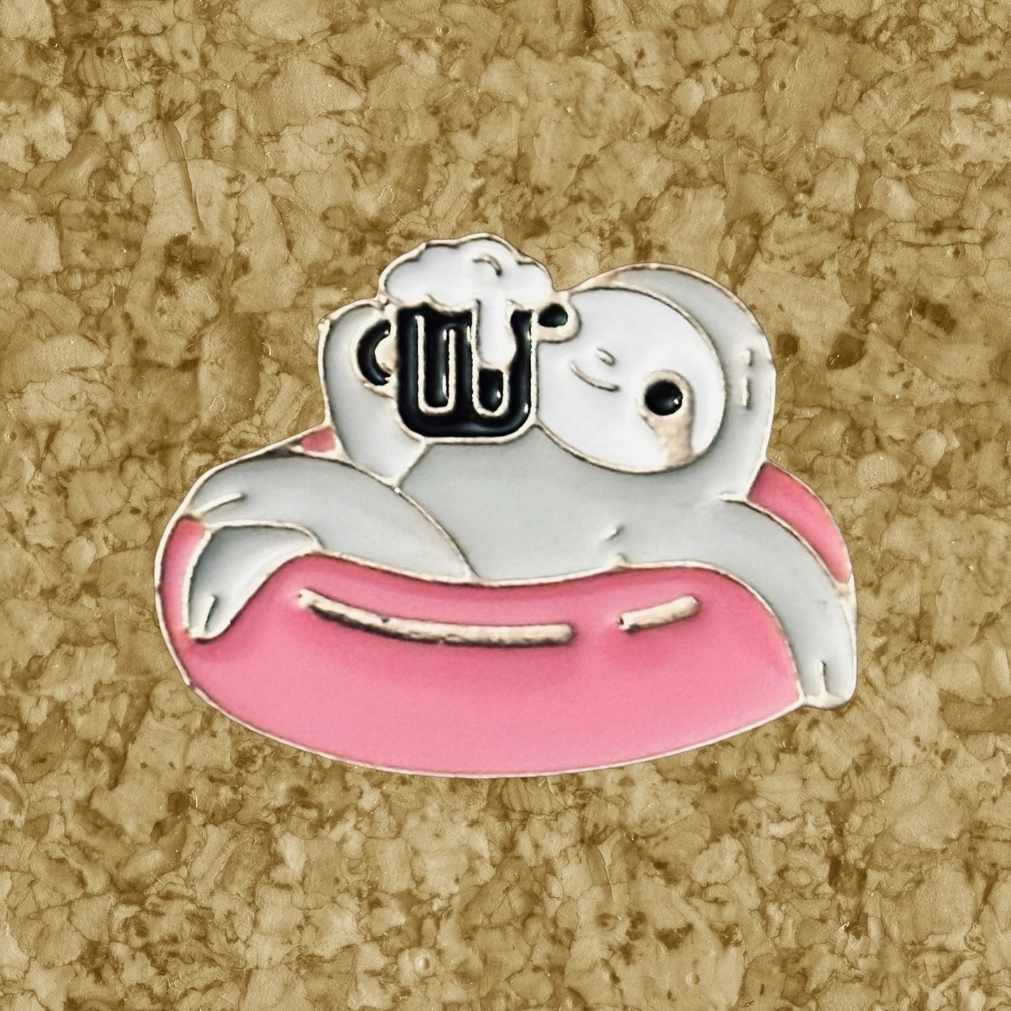 Relaxing Sloth Enamel Pin