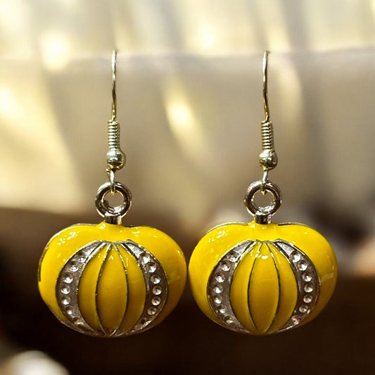 Pumpkin Dangle Earrings