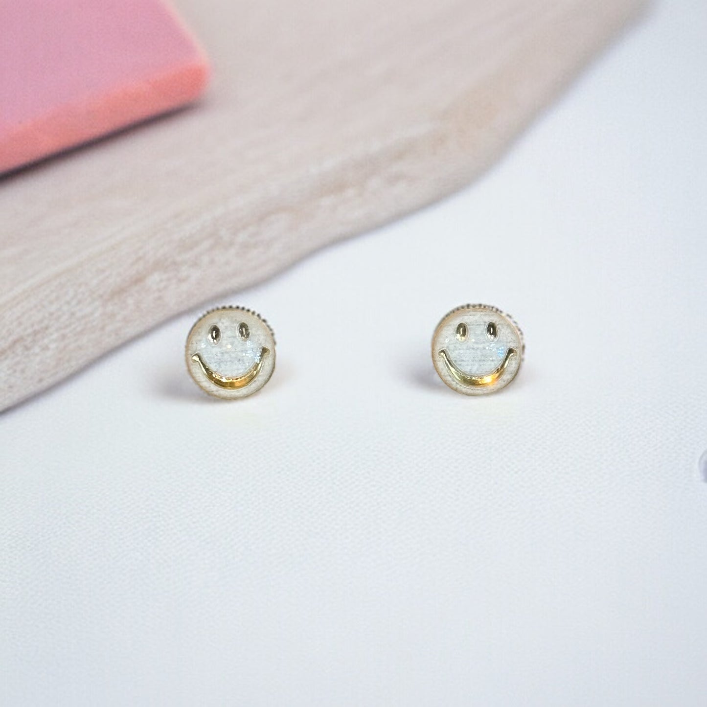 Small Smiley Stud Earrings