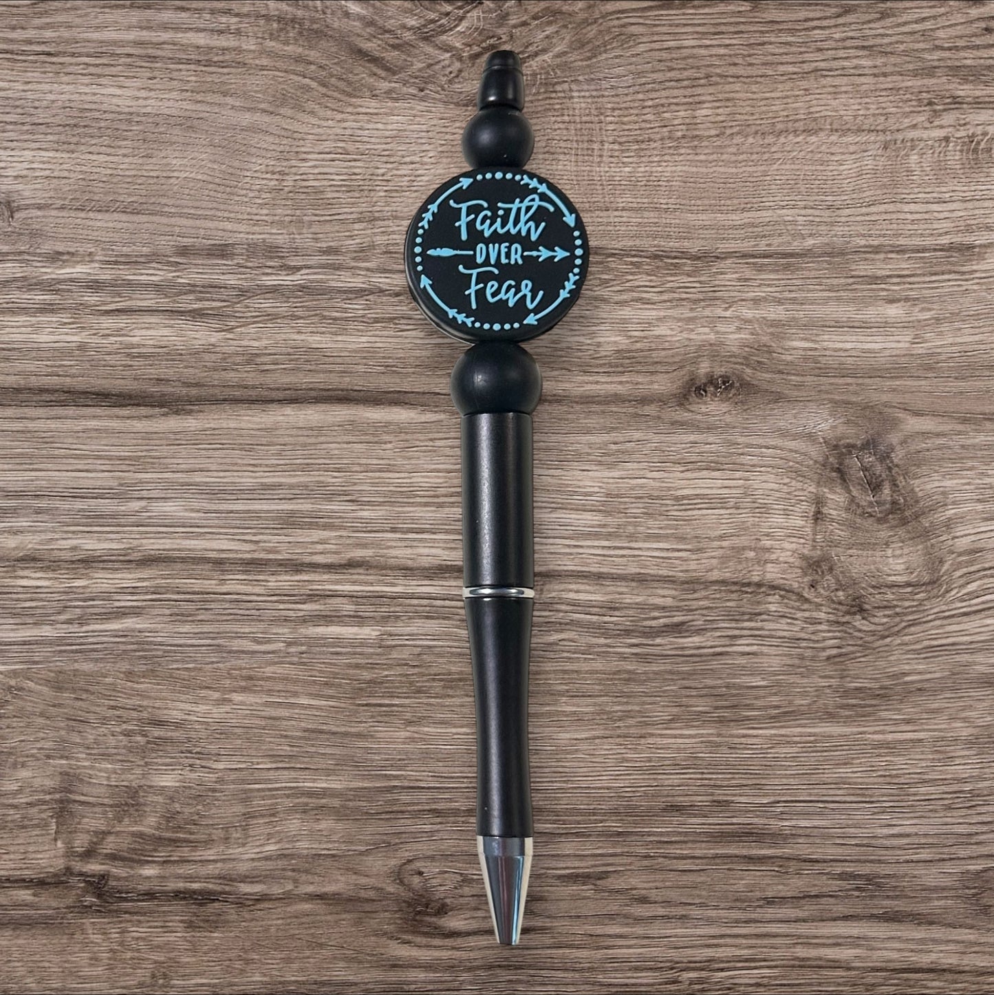 Faith Over Fear Beaded Pen by CBSM