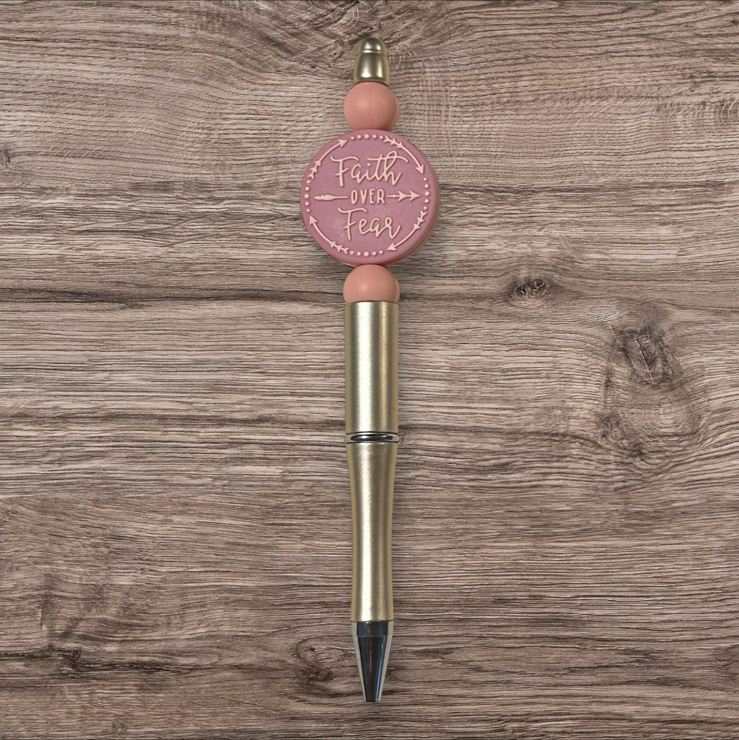 Faith Over Fear Beaded Pen by CBSM