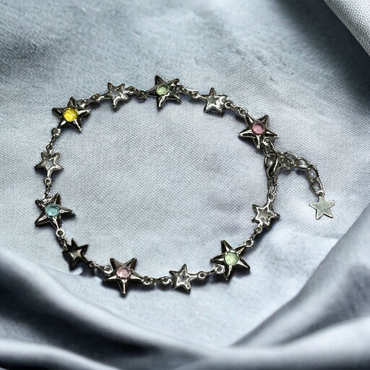 Crystal Star Chain Bracelet