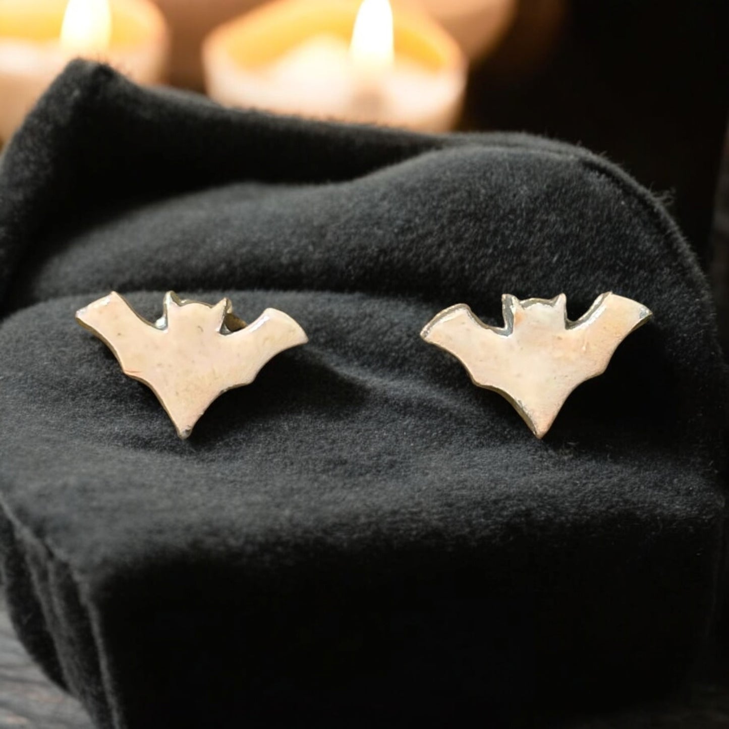 Clay Bat Stud Earrings - Made by CBSM