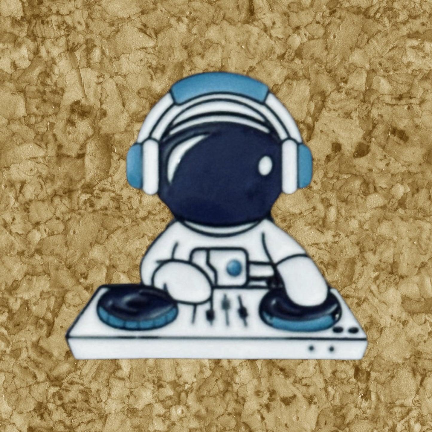 Space DJ Enamel Pin