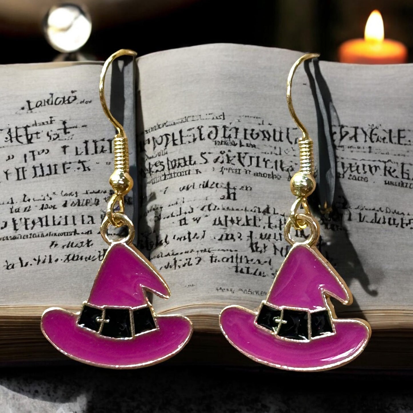 Witch’s Hat Dangle Earrings