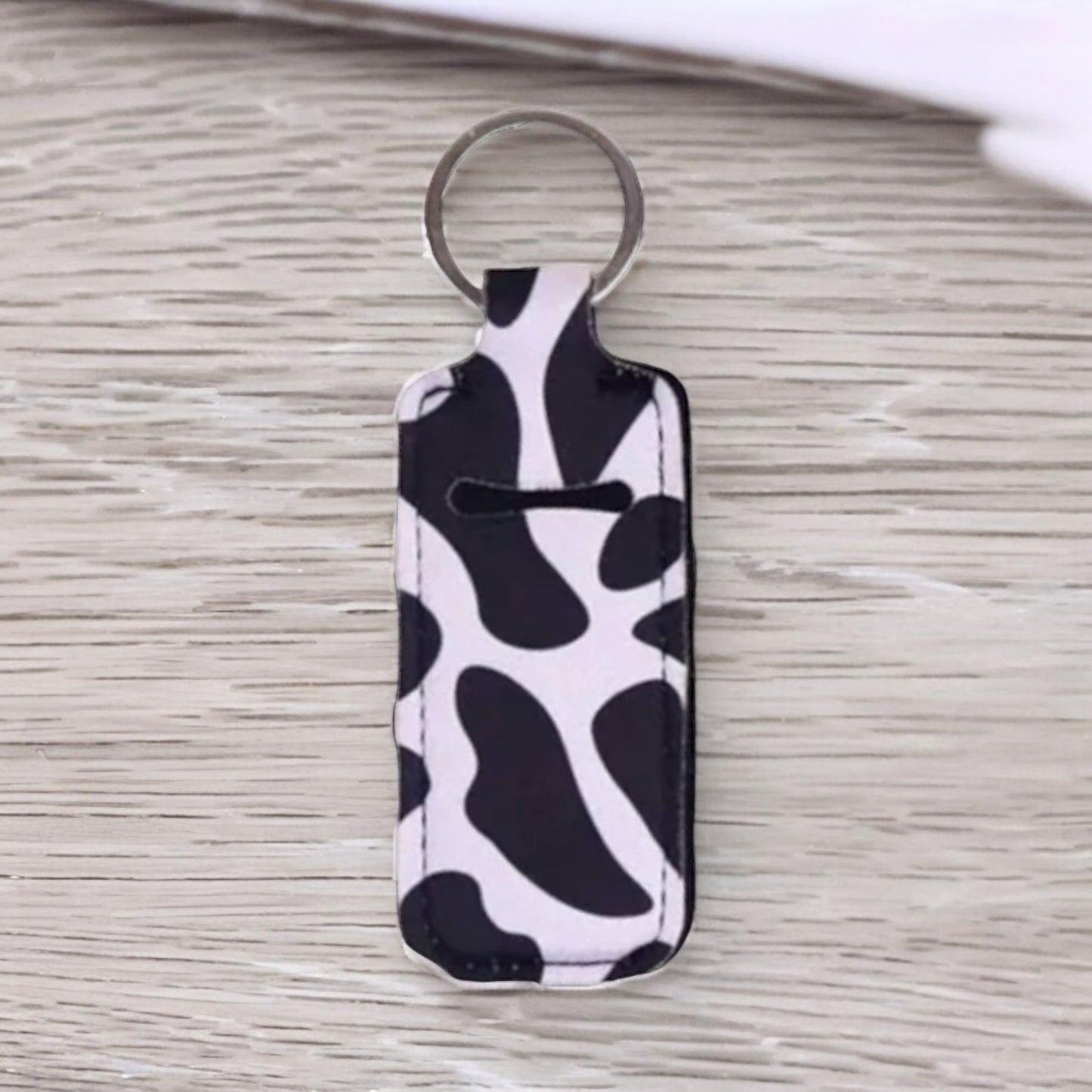 Boho Neoprene Lip Balm Holder Keychain