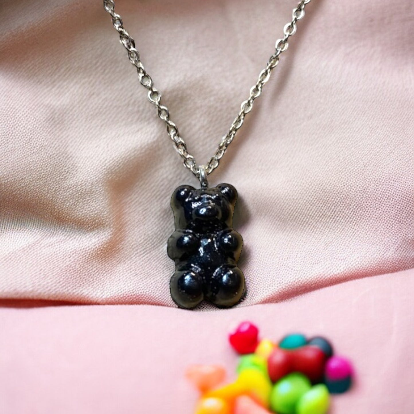 Gummy Candy Bear Charm Necklace