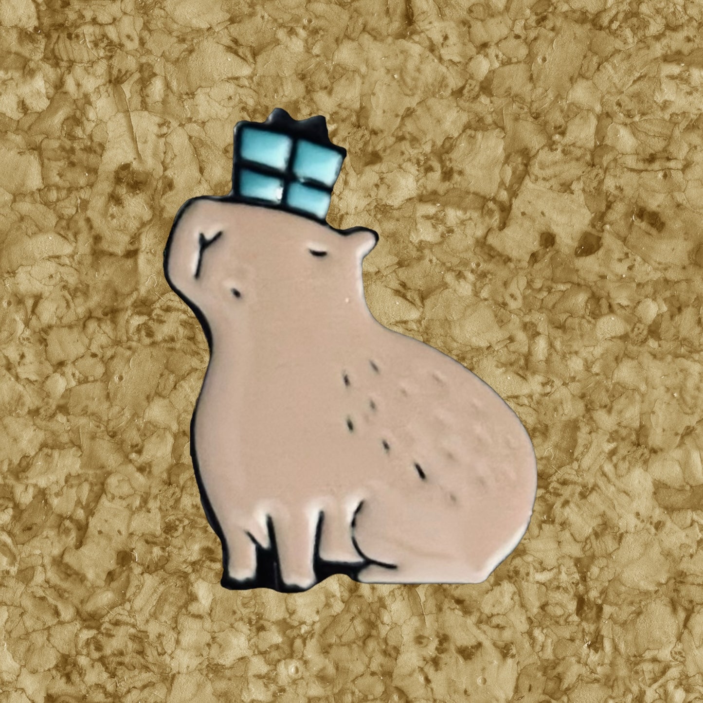 Capybara Enamel Pin