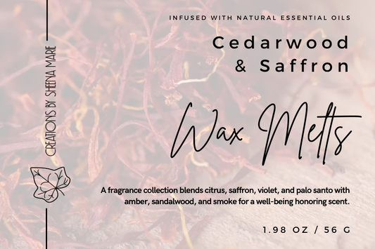 Cedarwood & Saffron Wax Melt  Scoopies